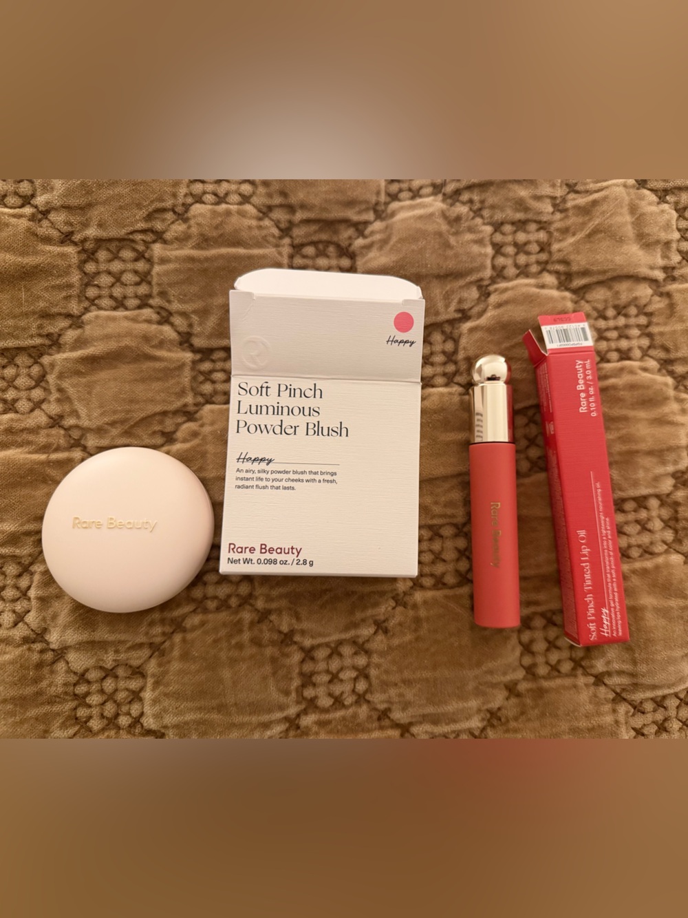 Rare Beauty Blush & Tinted Lip Oil Duo — Shade Happy
